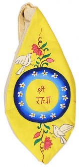 Sri Radha Yellow Bead Bag